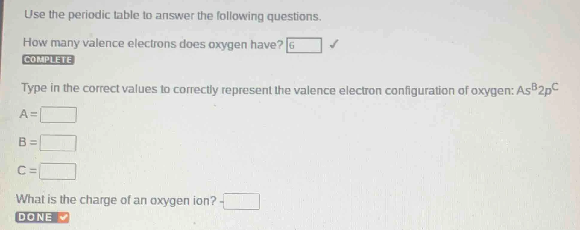 use the periodic table to answer the following questions. how many vale…