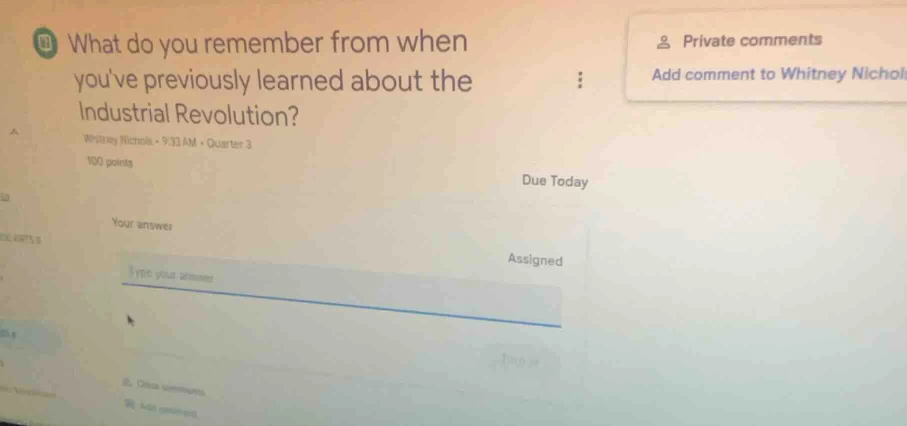 what do you remember from when youve previously learned about the indus…