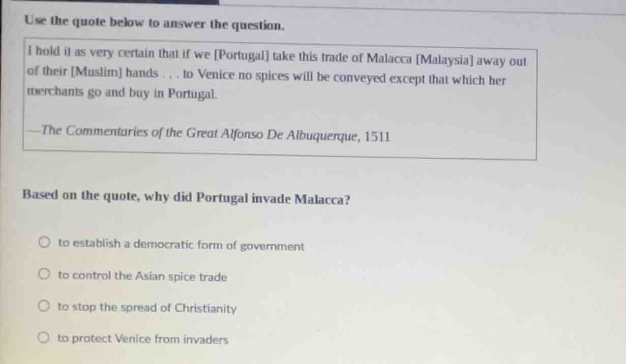 use the quote below to answer the question. i hold it as very certain t…