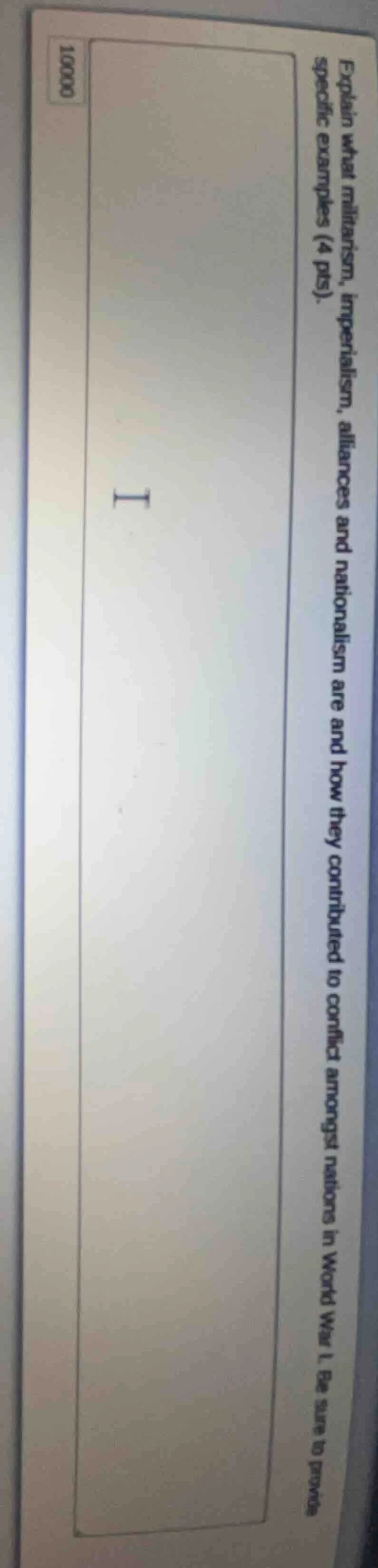 explain what militarism, imperialism, alliances and nationalism are and…