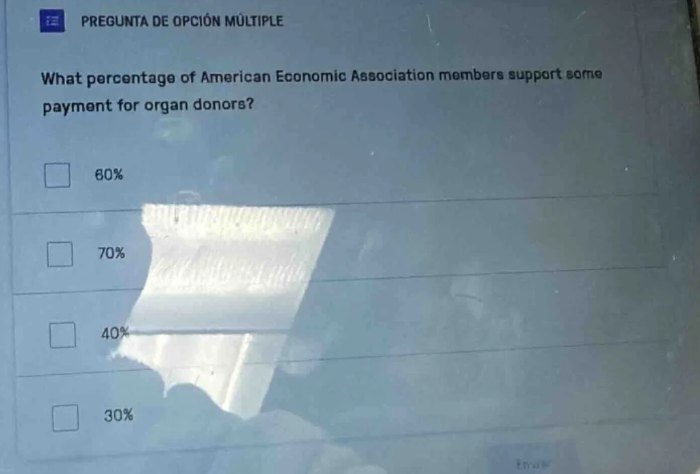 pregunta de opción múltiple what percentage of american economic associ…