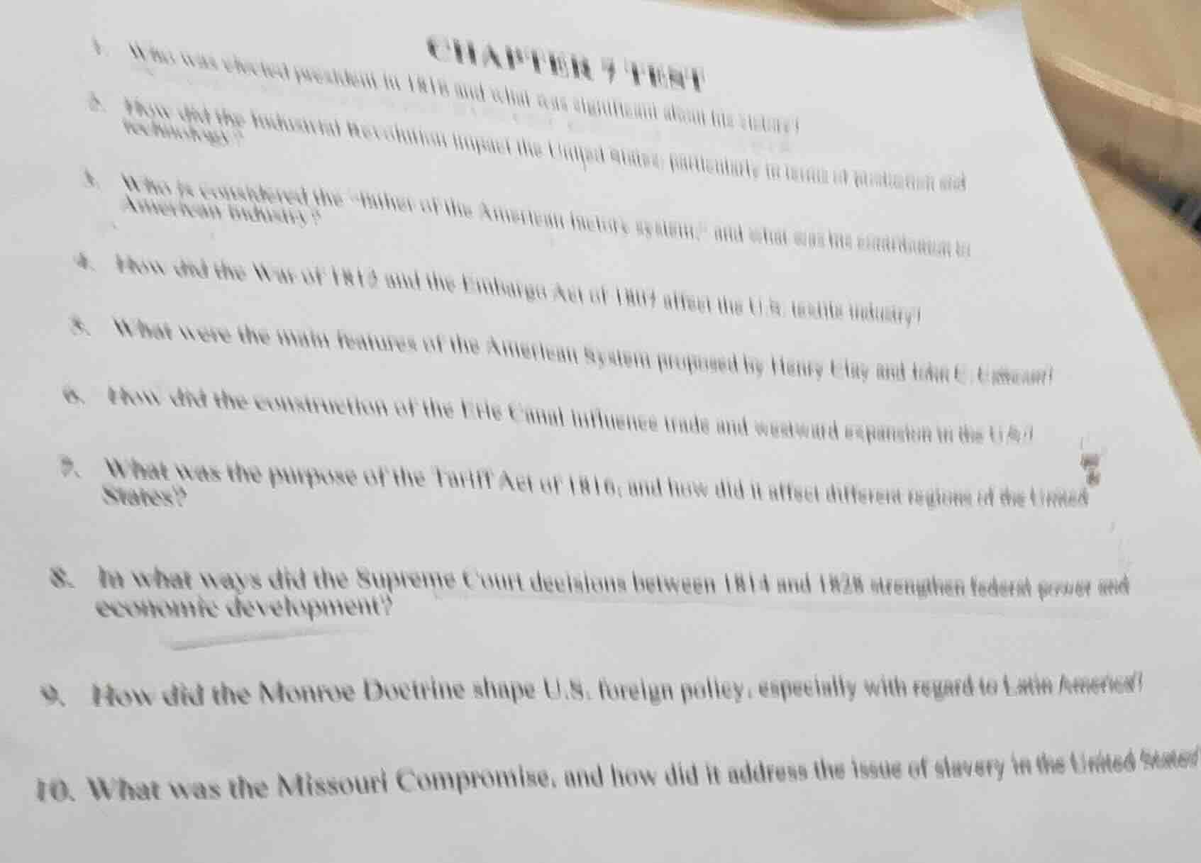 chapter 7 test1. who was elected president in 1816 and what was signifi…