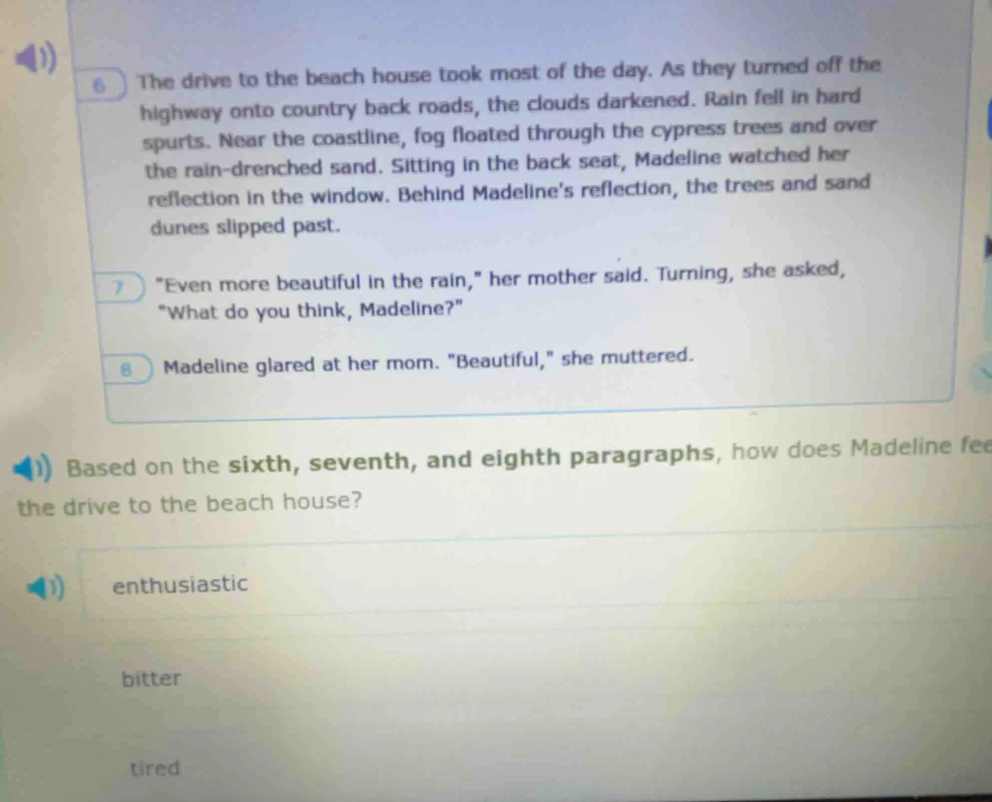 6 the drive to the beach house took most of the day. as they turned off…