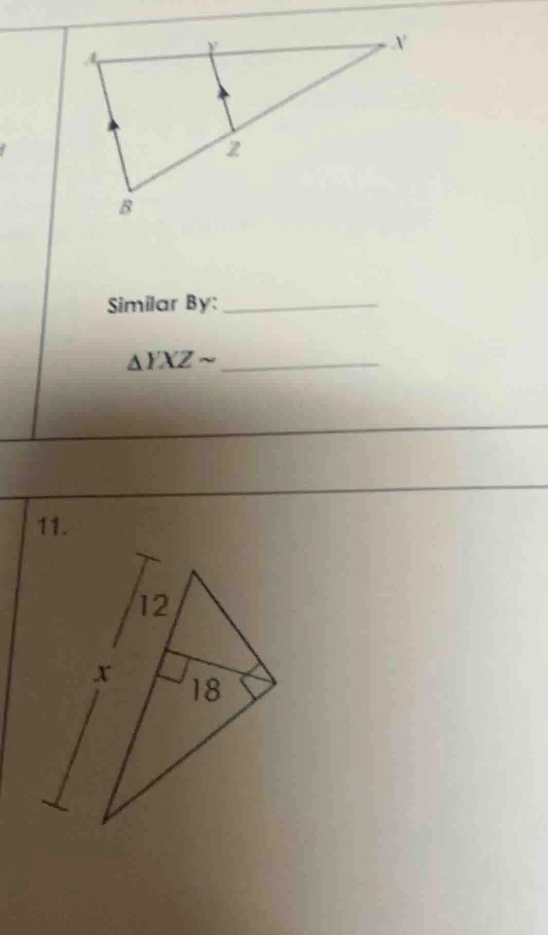 similar by: ______________$delta yxz sim$ ______________11.