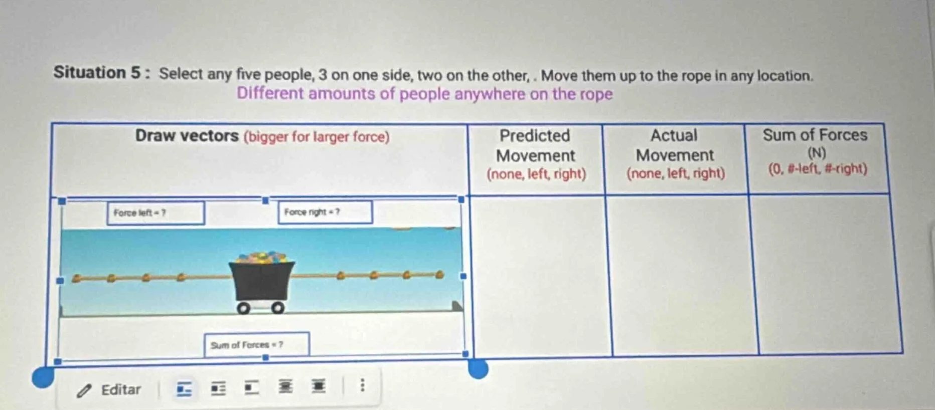 situation 5: select any five people, 3 on one side, two on the other, .…