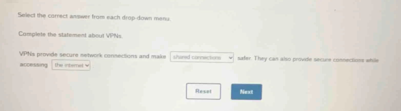 select the correct answer from each drop-down menu. complete the statem…