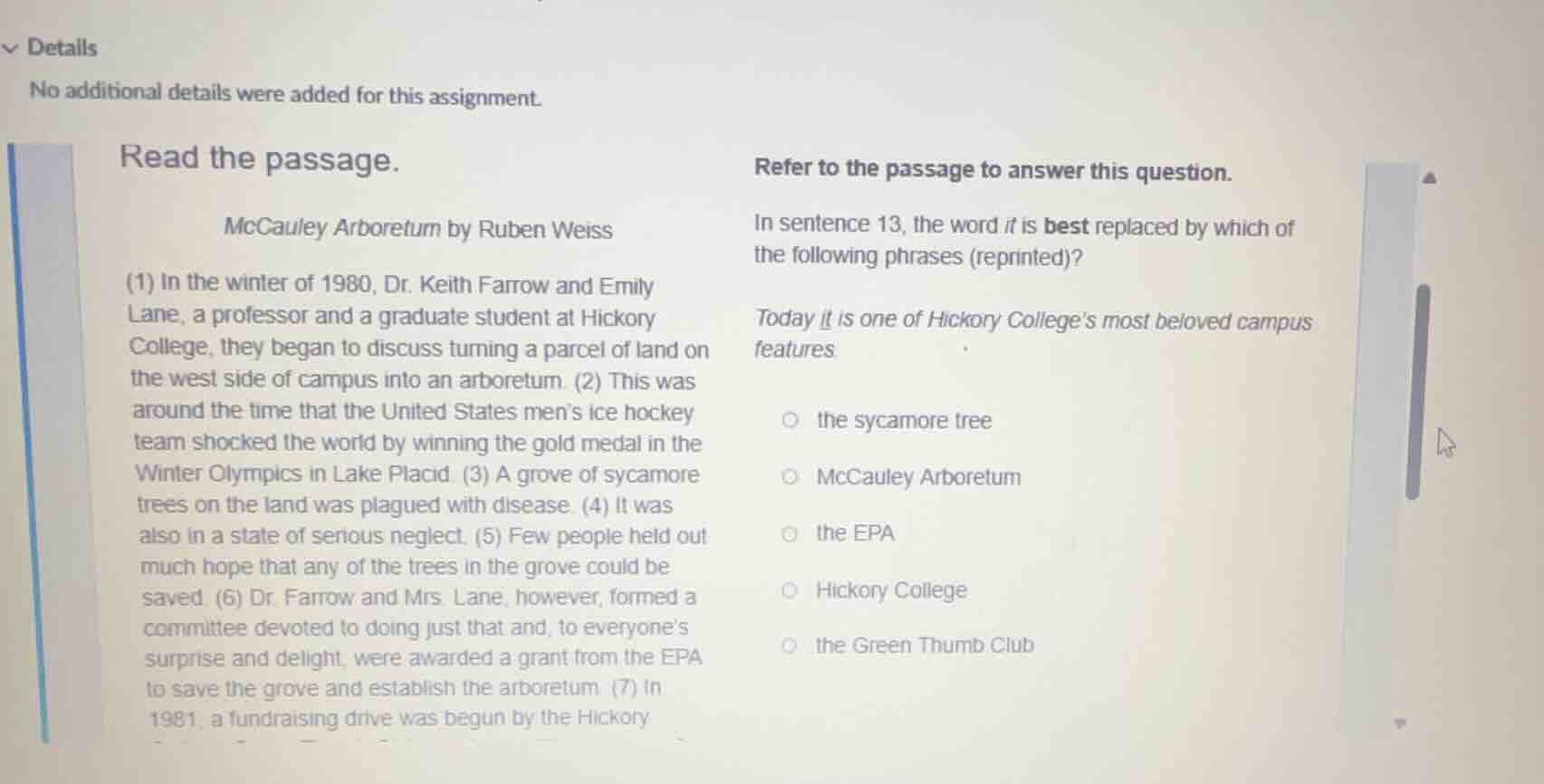 details no additional details were added for this assignment. read the …