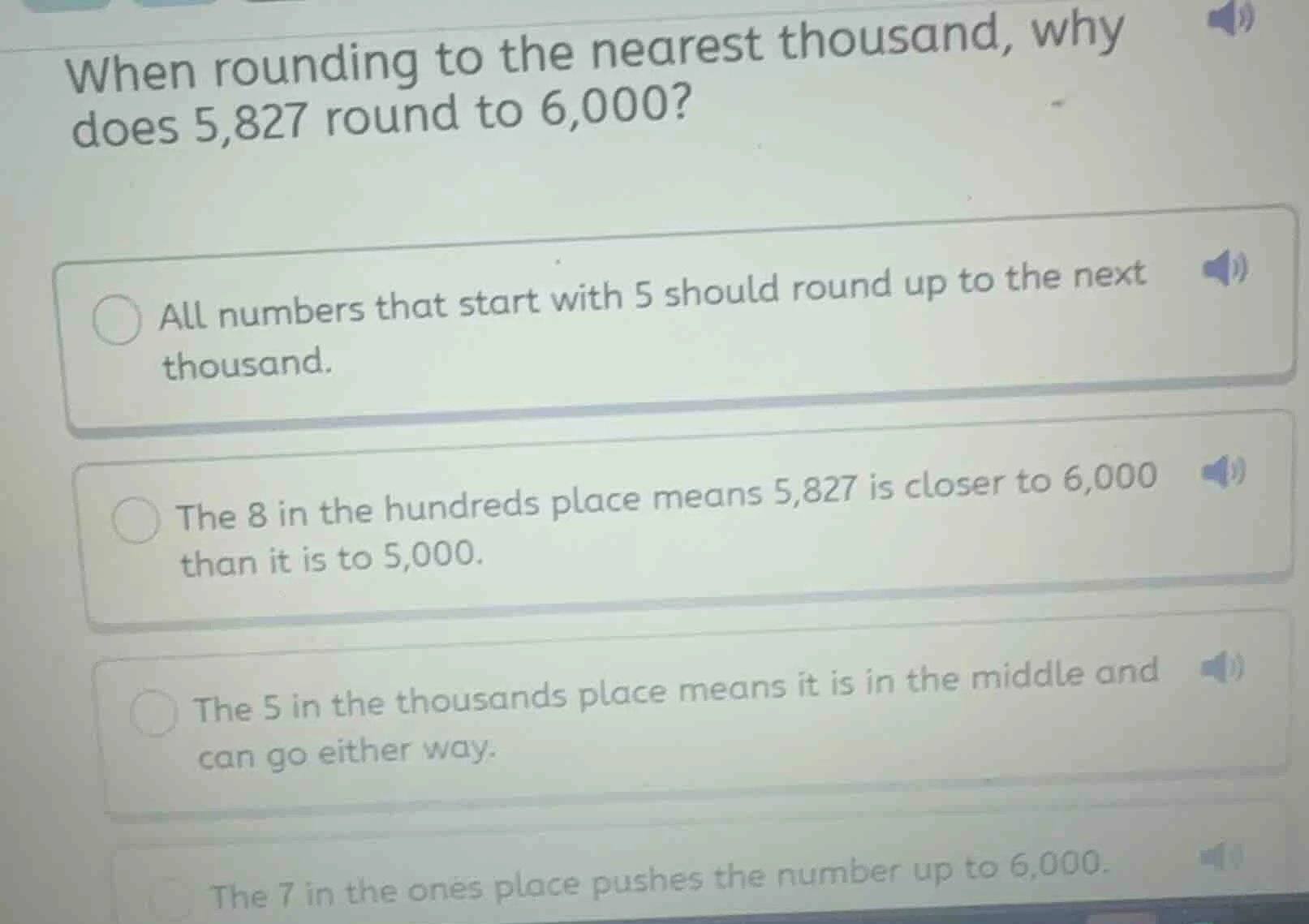 when rounding to the nearest thousand, why does 5,827 round to 6,000? a…