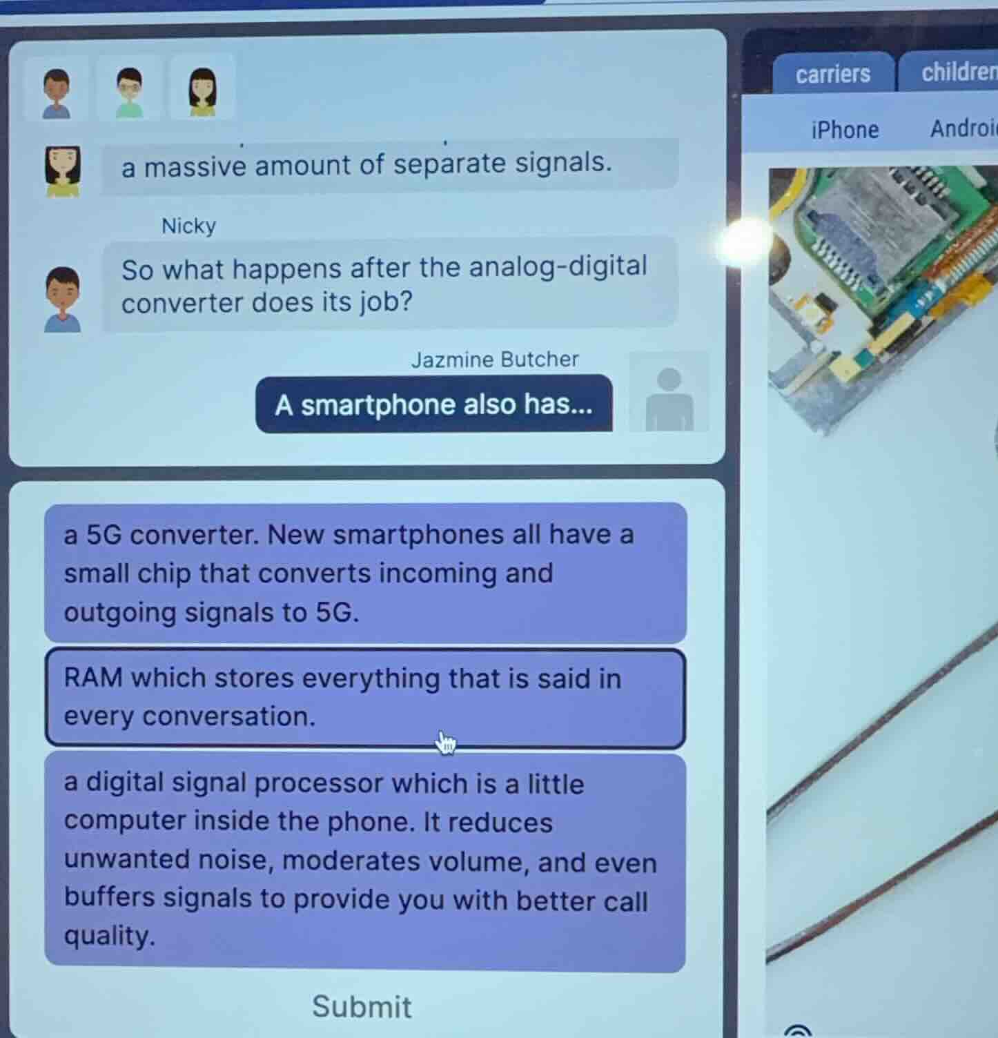 a massive amount of separate signals. nicky so what happens after the a…