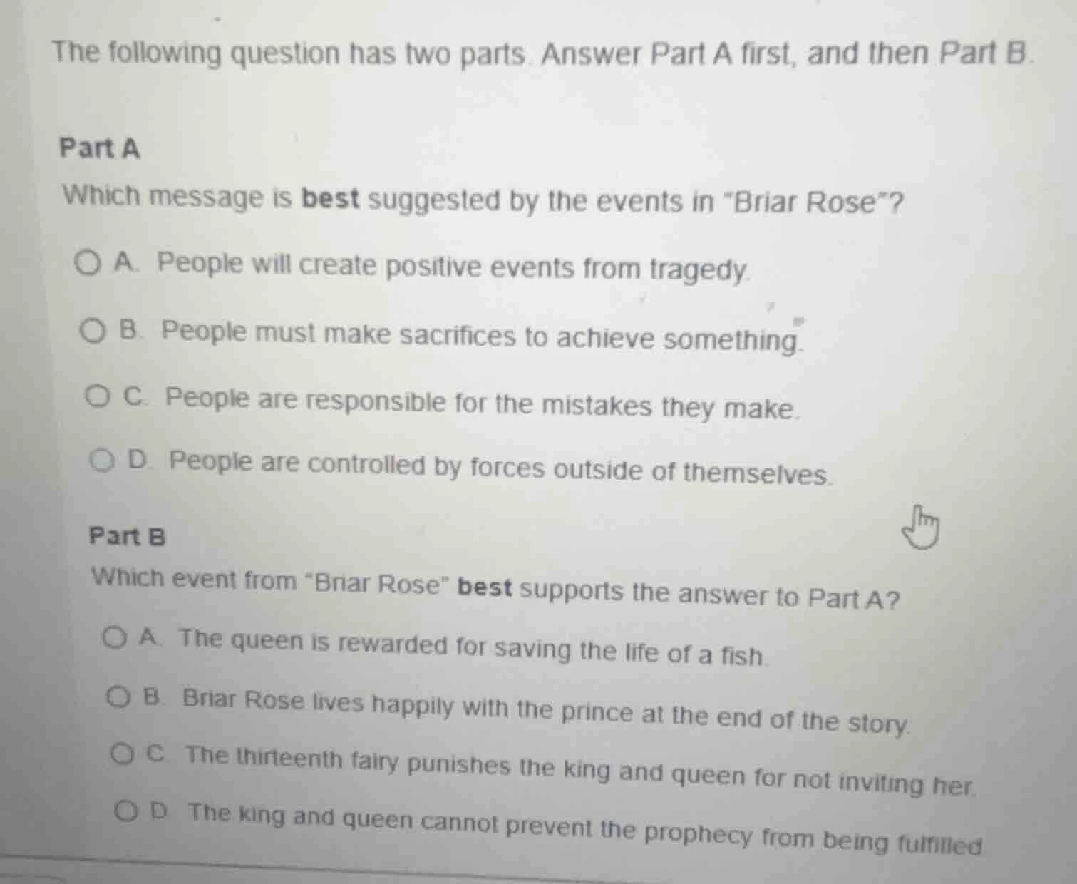 the following question has two parts. answer part a first, and then par…