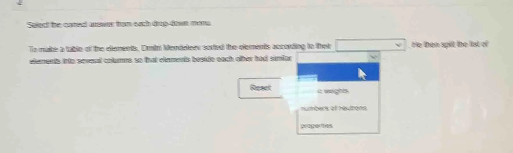2 select the correct answer from each drop-down menu. to make a table o…