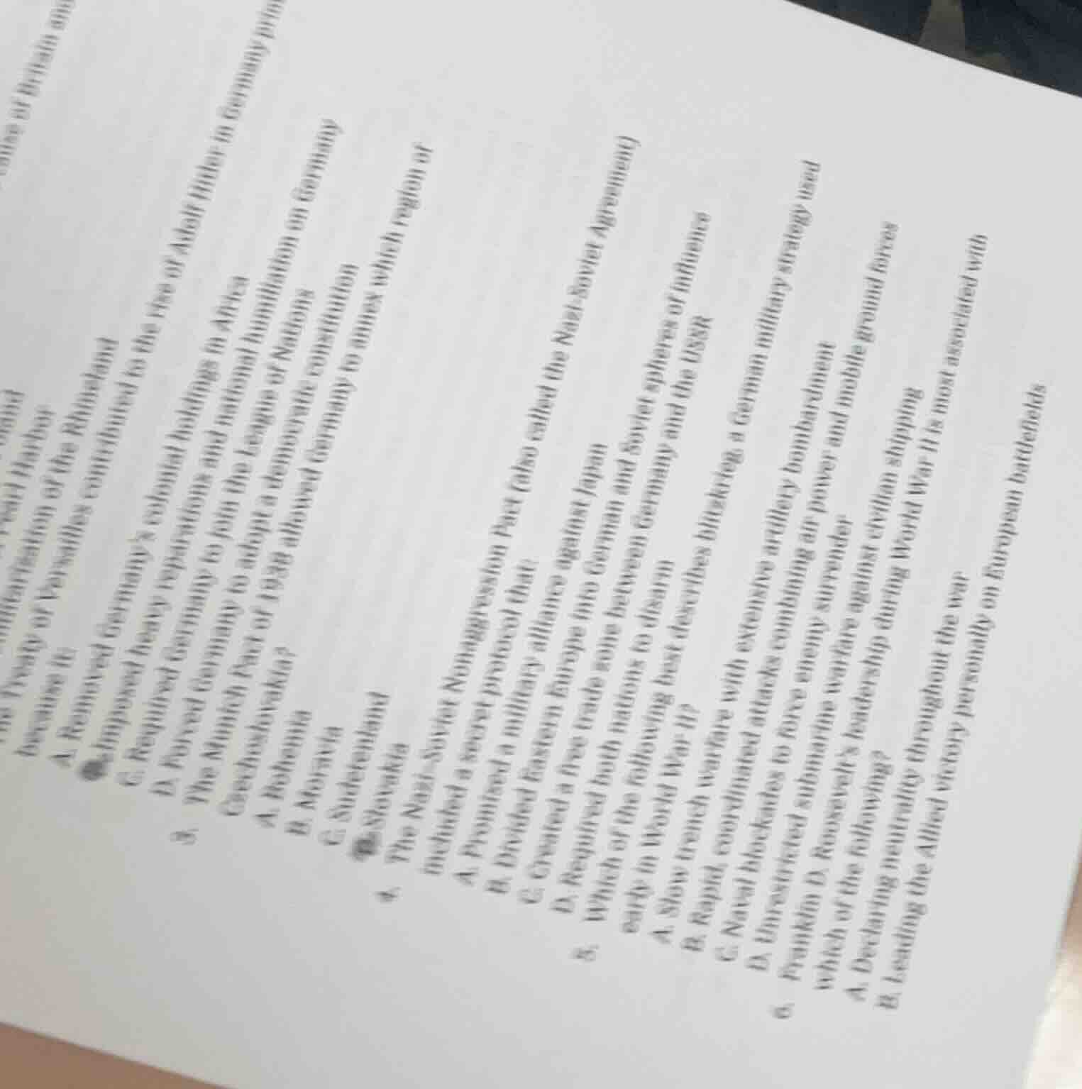 of britain an2. the treaty of versailles contributed to the rise of ado…