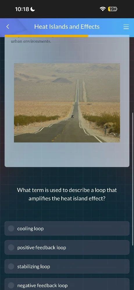 heat islands and effects urban environments. what term is used to descr…