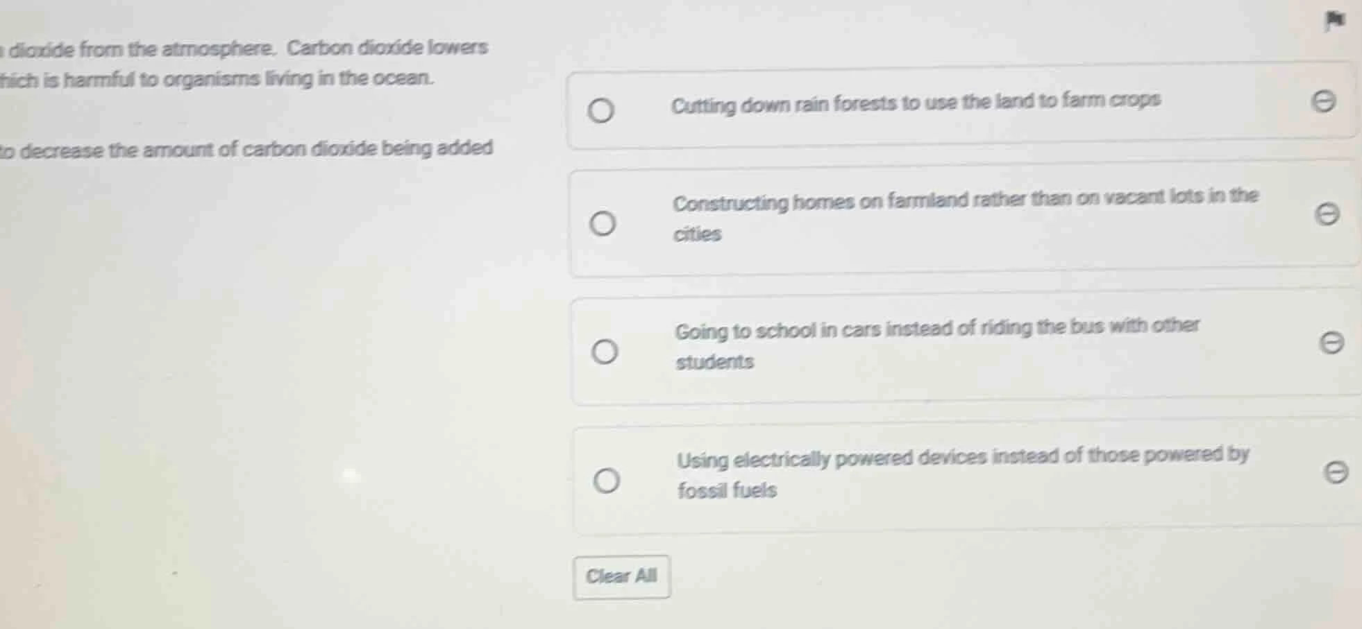 dioxide from the atmosphere. carbon dioxide lowers hich is harmful to o…