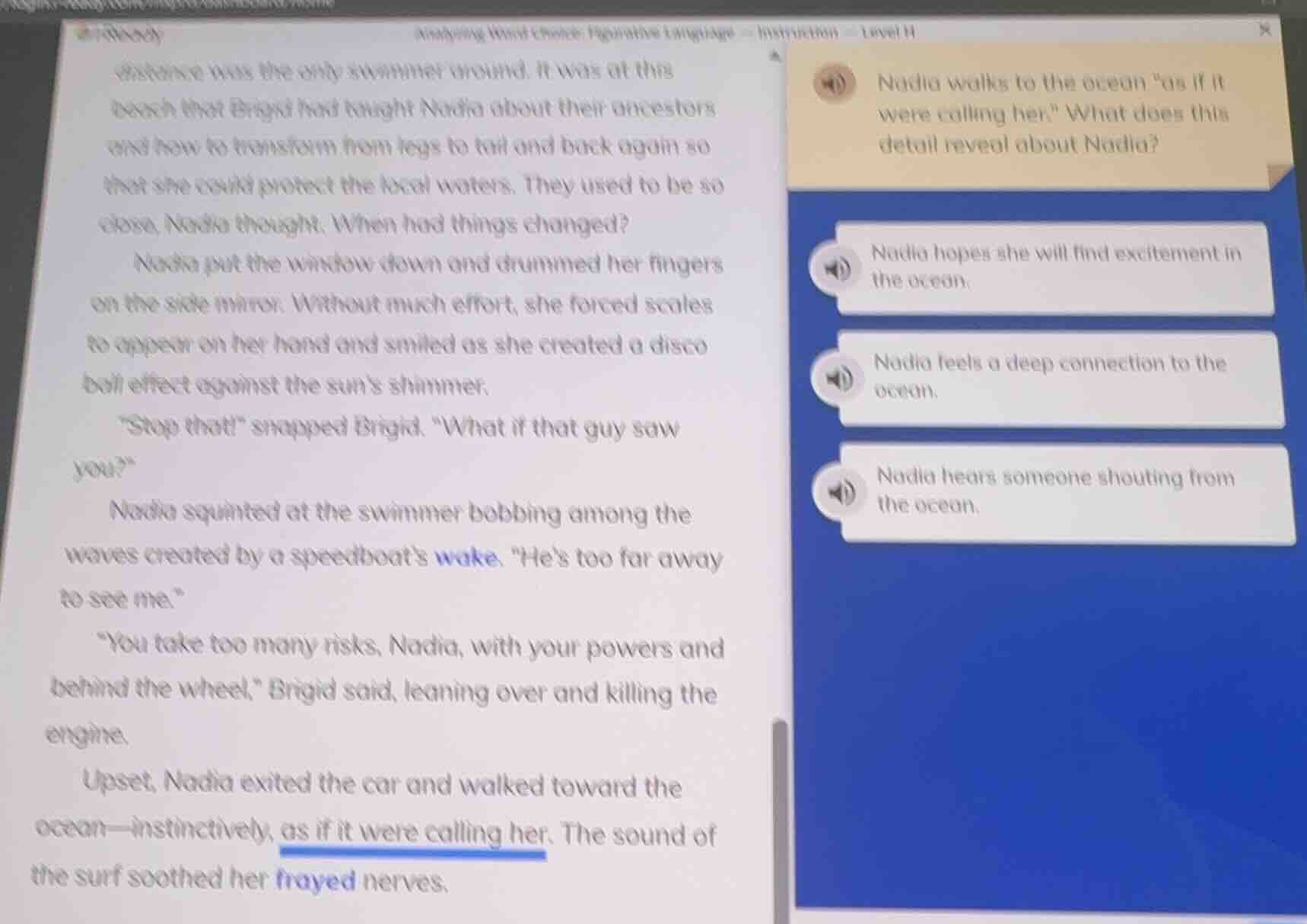 analyzing word choice: figurative language - instruction - level h dist…