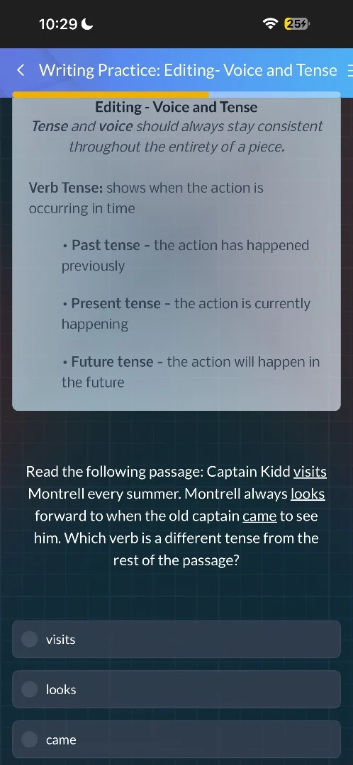 writing practice: editing- voice and tenseediting - voice and tensetens…