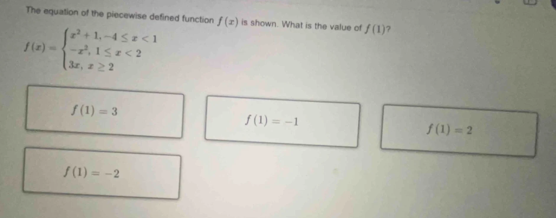 the equation of the piecewise defined function $f(x)$ is shown. what is…