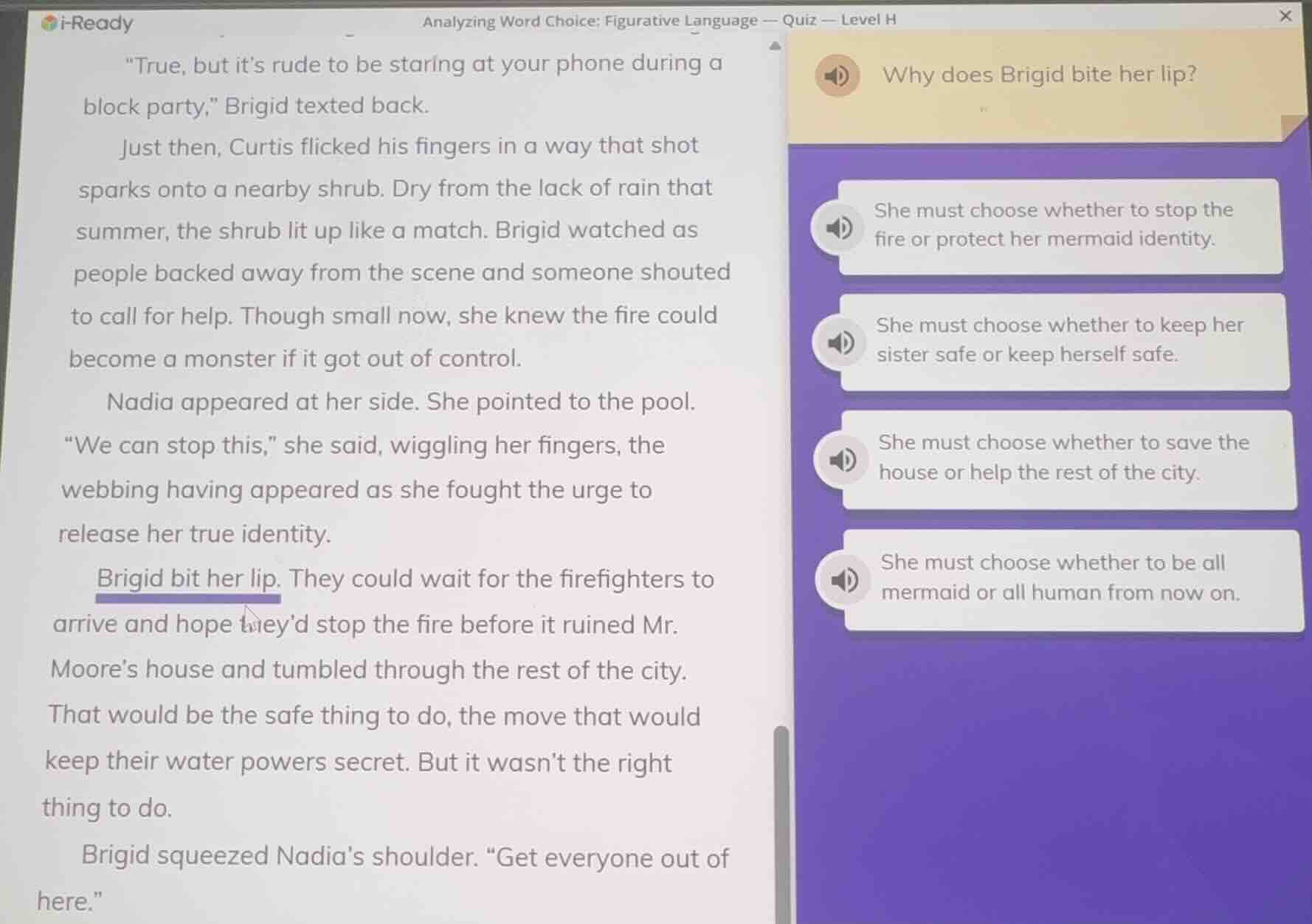 analyzing word choice: figurative language — quiz — level h \true, but …