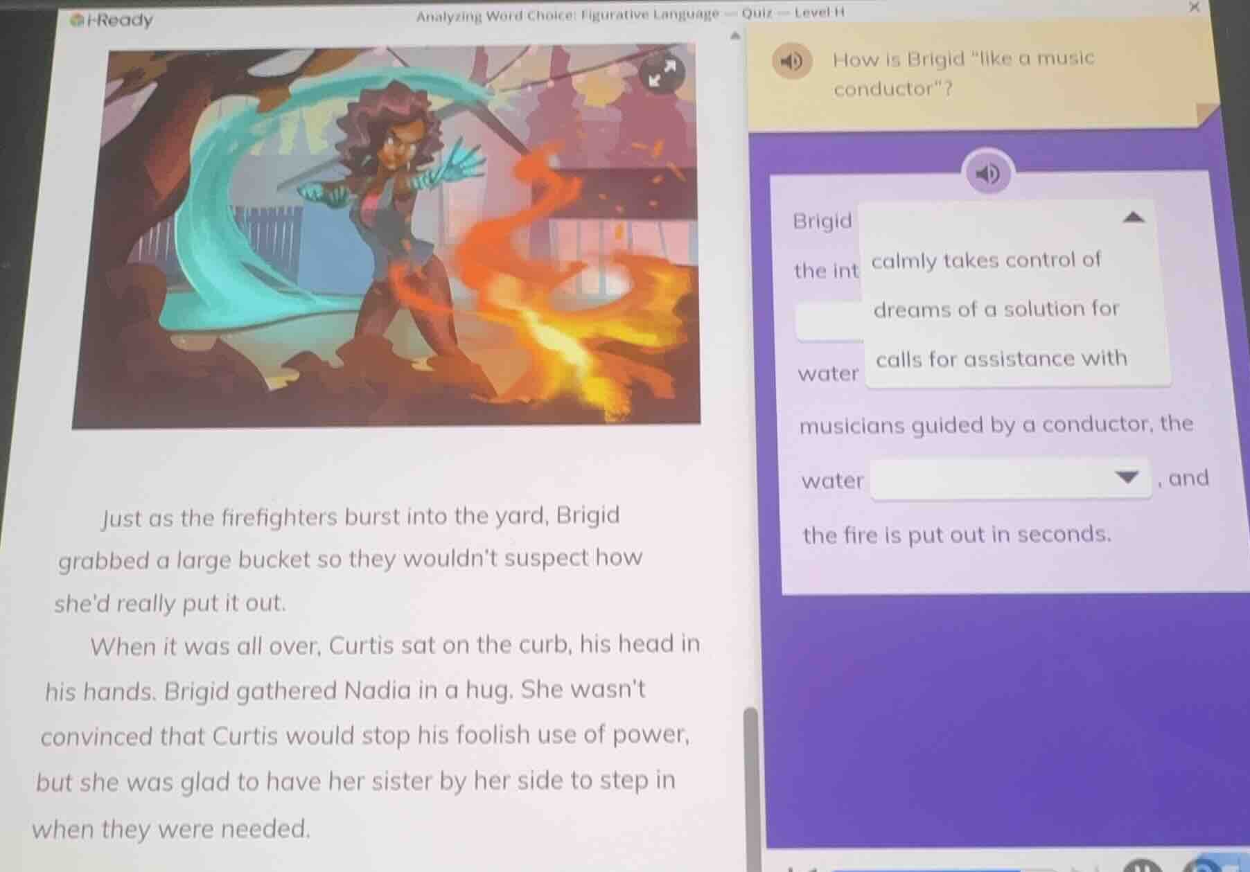 analyzing word choice: figurative language — quiz — level h how is brig…