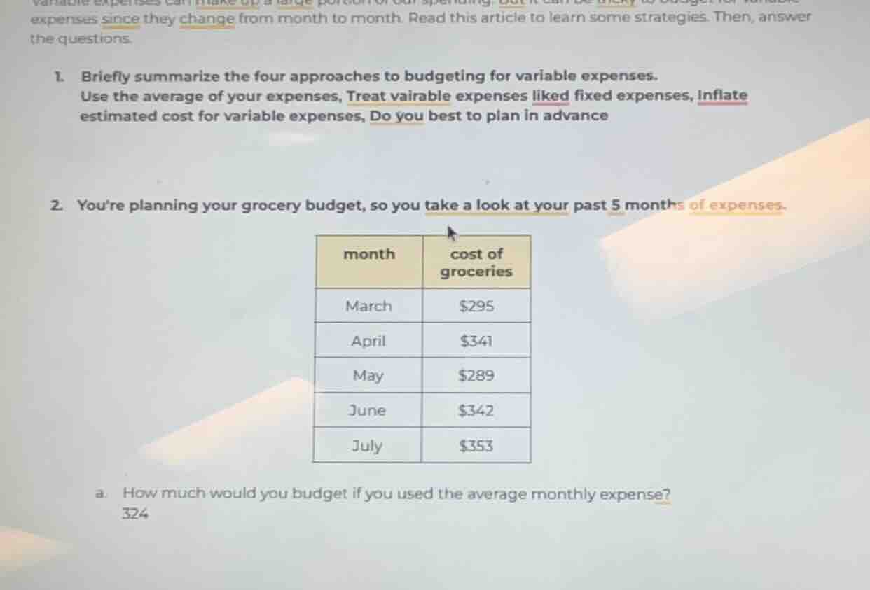 variable expenses can make up a large portion of our spending, but it c…