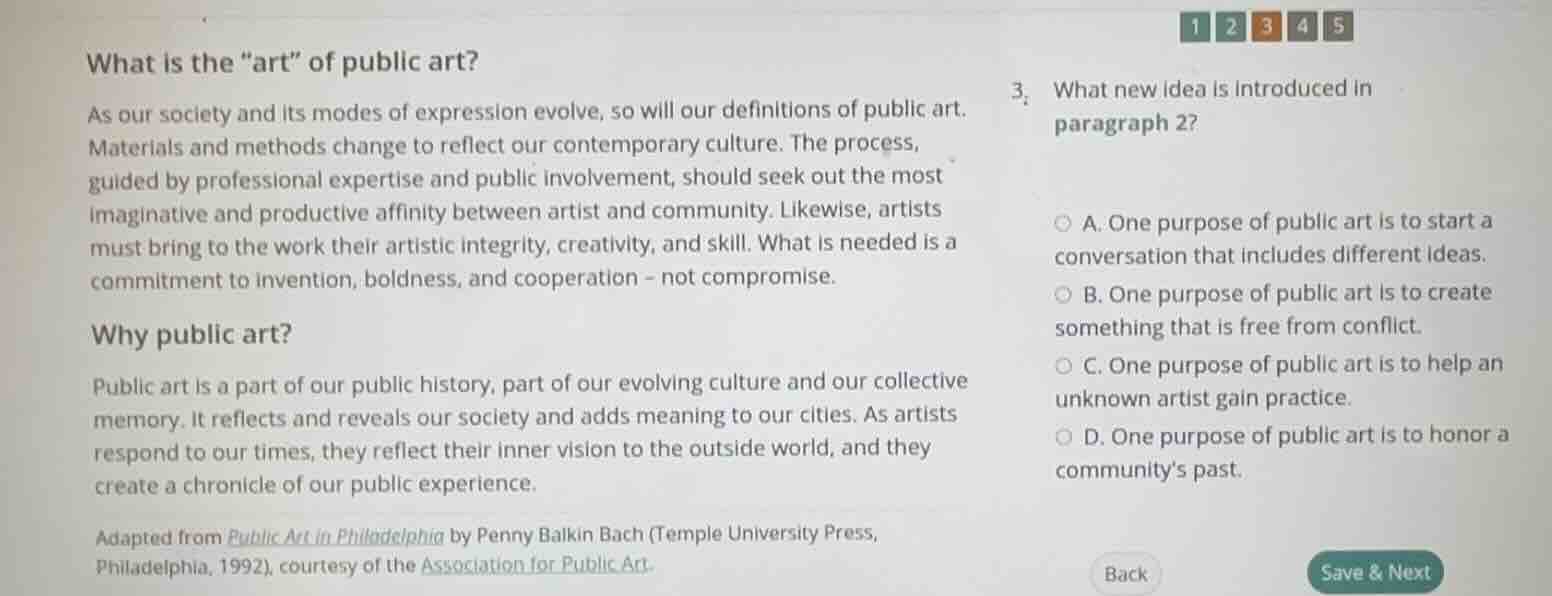 what is the \art\ of public art?as our society and its modes of express…