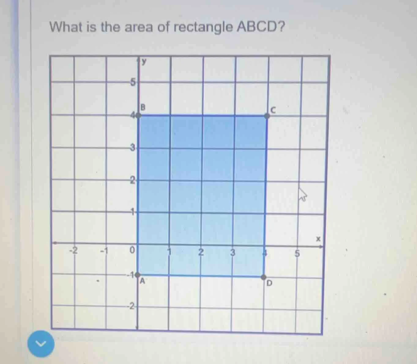 what is the area of rectangle abcd?