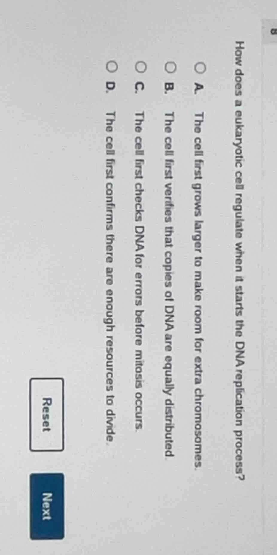 8 how does a eukaryotic cell regulate when it starts the dna replicatio…