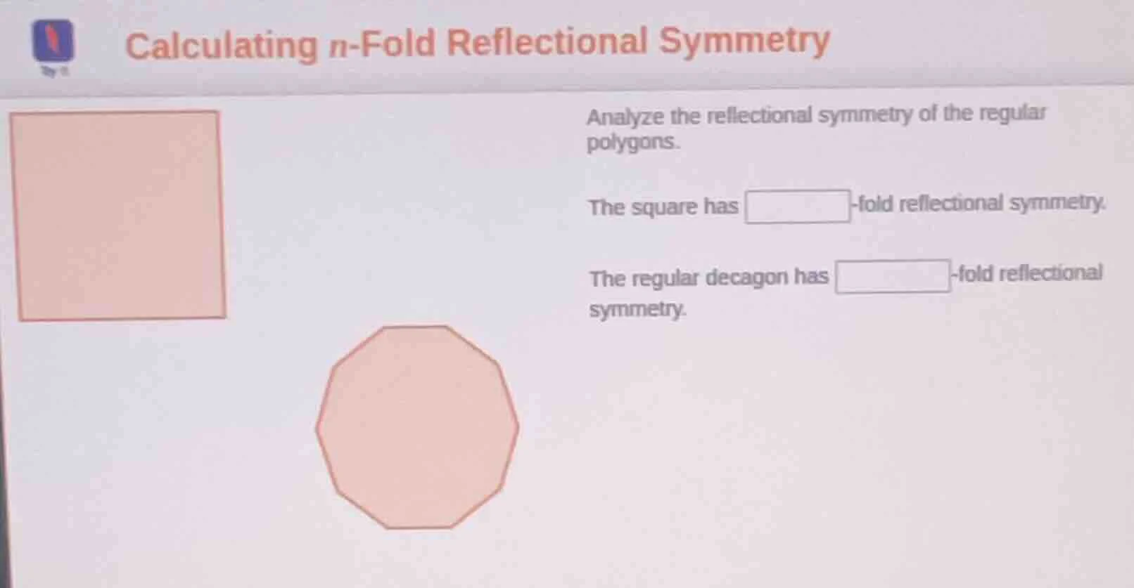 calculating n-fold reflectional symmetry analyze the reflectional symme…