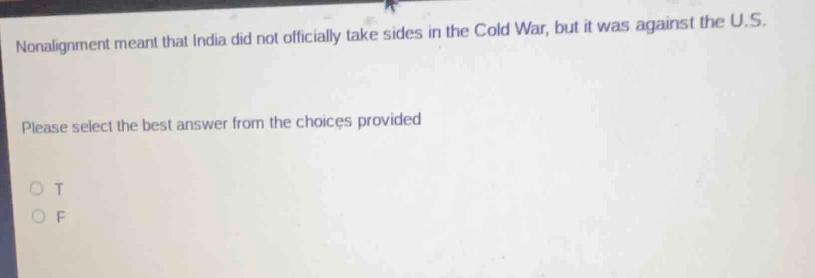 nonalignment meant that india did not officially take sides in the cold…