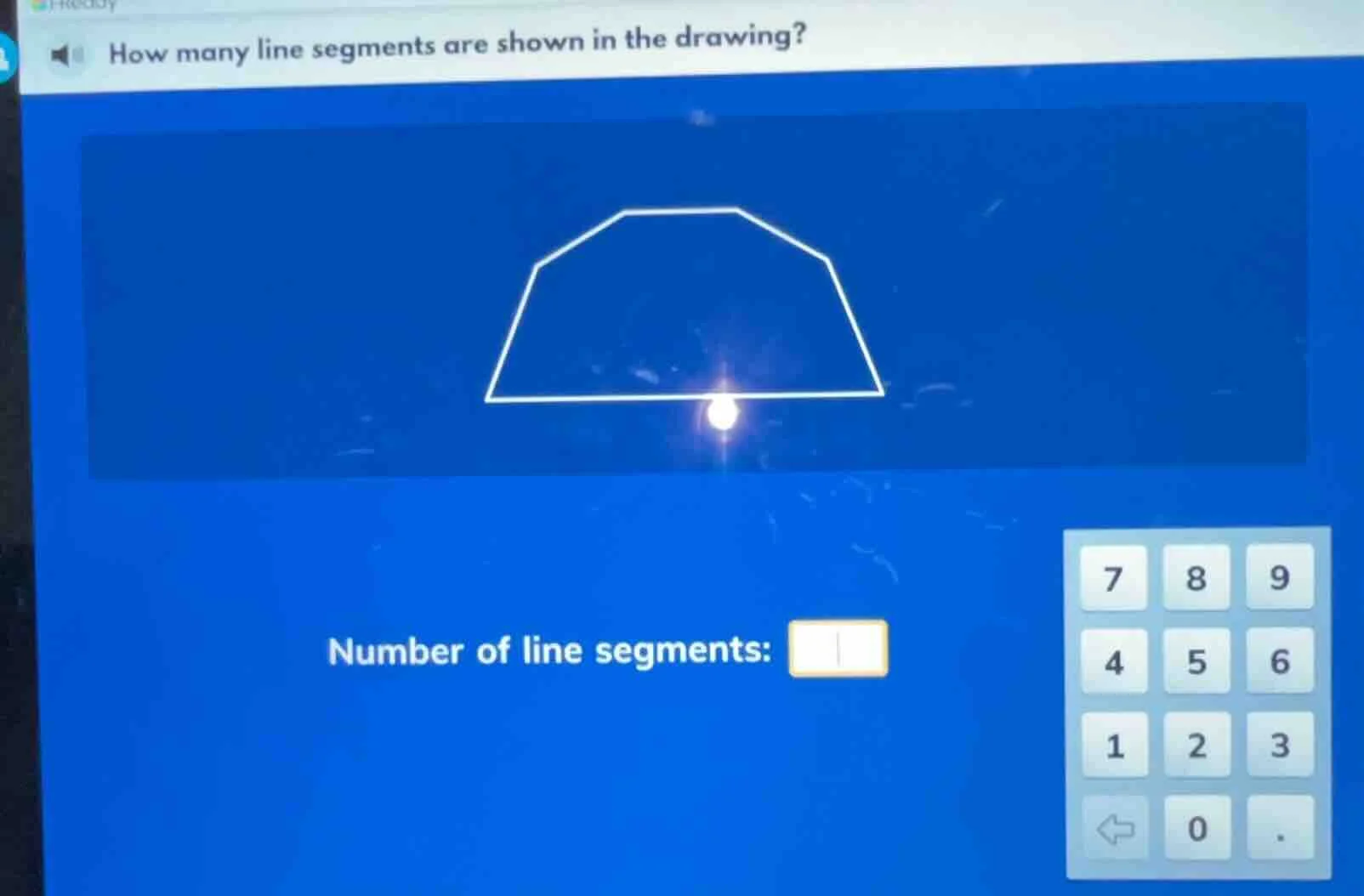 how many line segments are shown in the drawing? number of line segment…