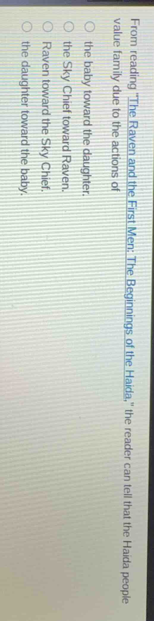 from reading \the raven and the first men: the beginnings of the haida,…