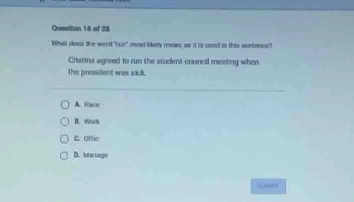 question 16 of 25 what does the word un\ most likely mean, as it is use…