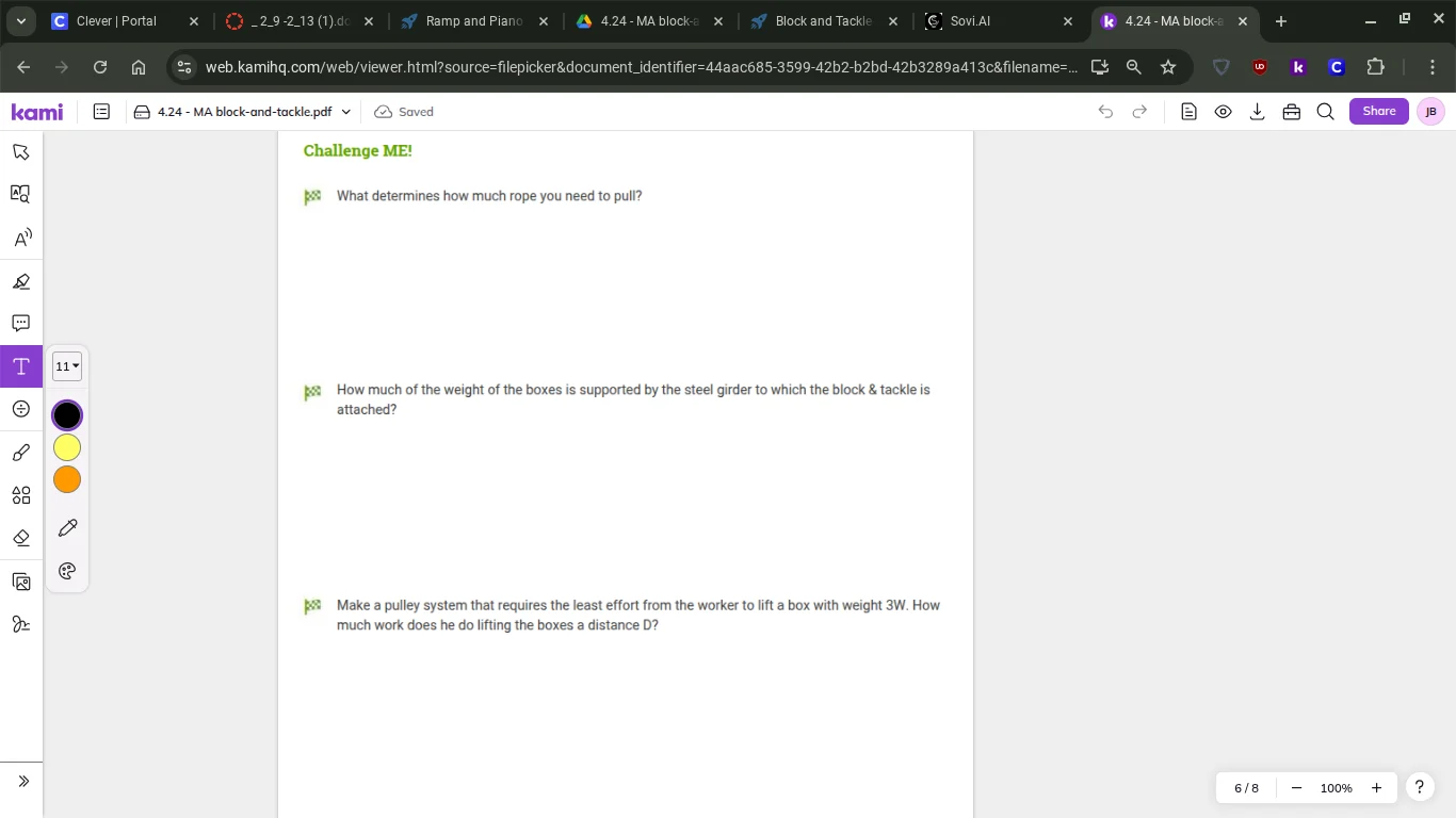 challenge me! what determines how much rope you need to pull? how much …